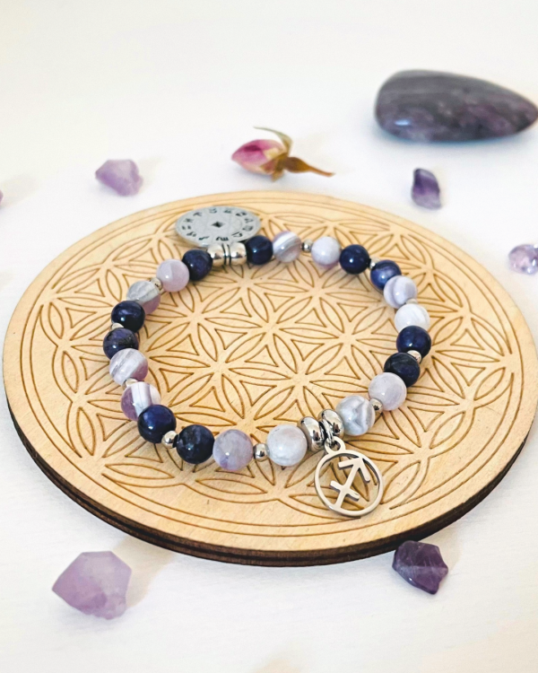 bracelet astrologie lithothérapie personnalisé