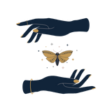 Alt="Papillon situé entre deux mains pour icône de cas clé"