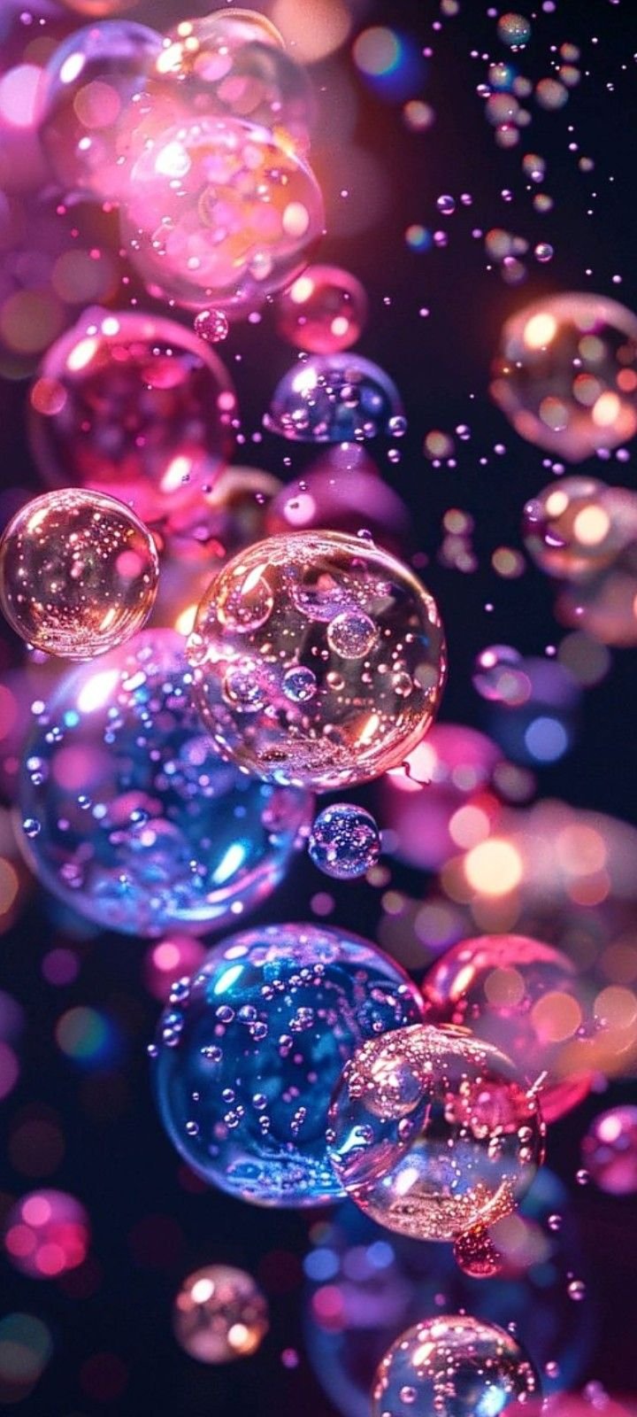 Bulles de savons colorées pour illustrée article de blog