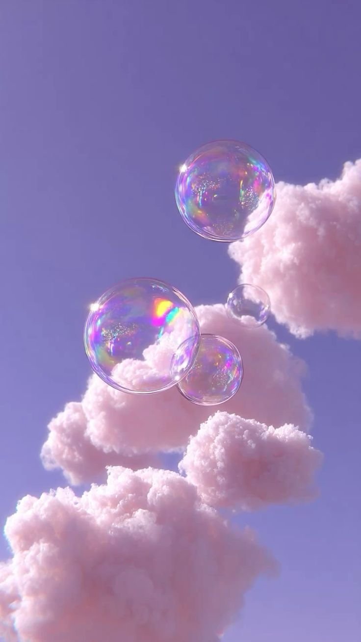 Image de bulles et de nuages